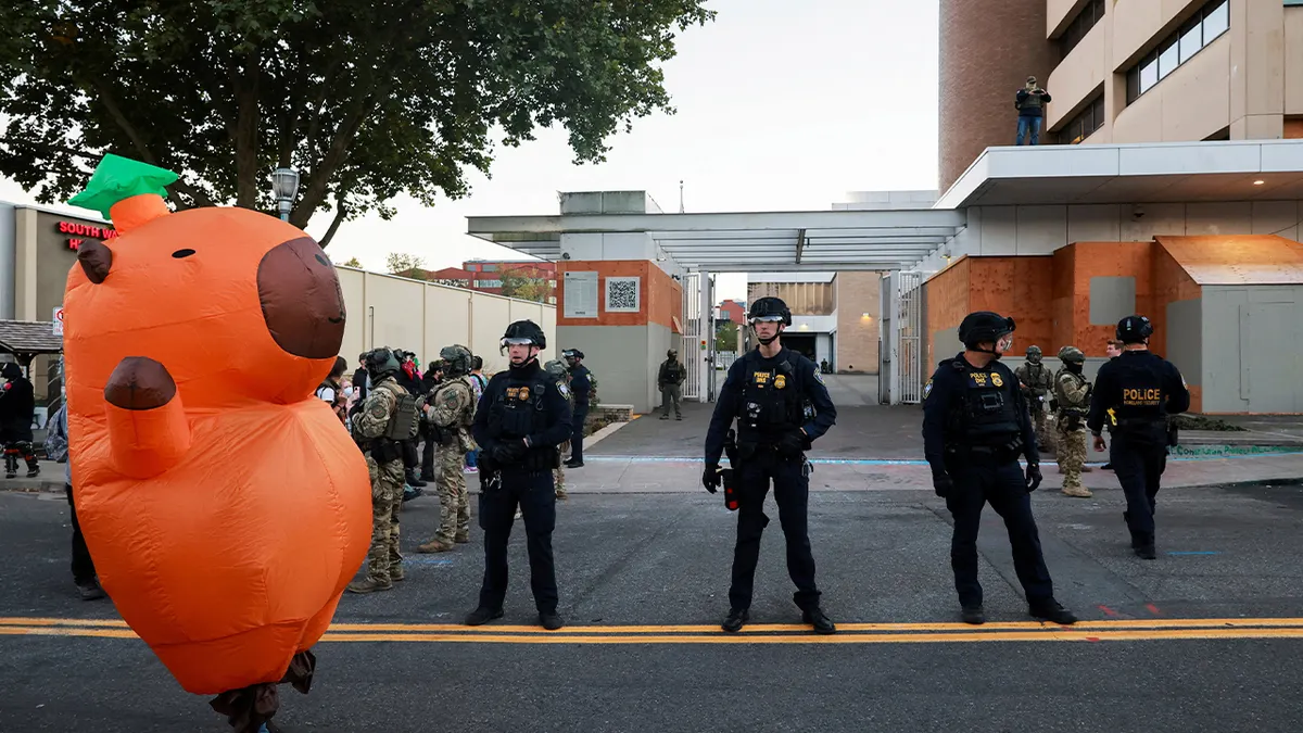 Emergency flights diverted from Portland hospital amid ‘laser get together’ threats at ICE facility: report